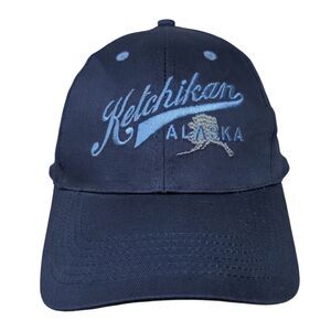 Ketchikan Alaska Snapback Hat Blue One Size Embroidered 6 Panel W/Tags Tongass